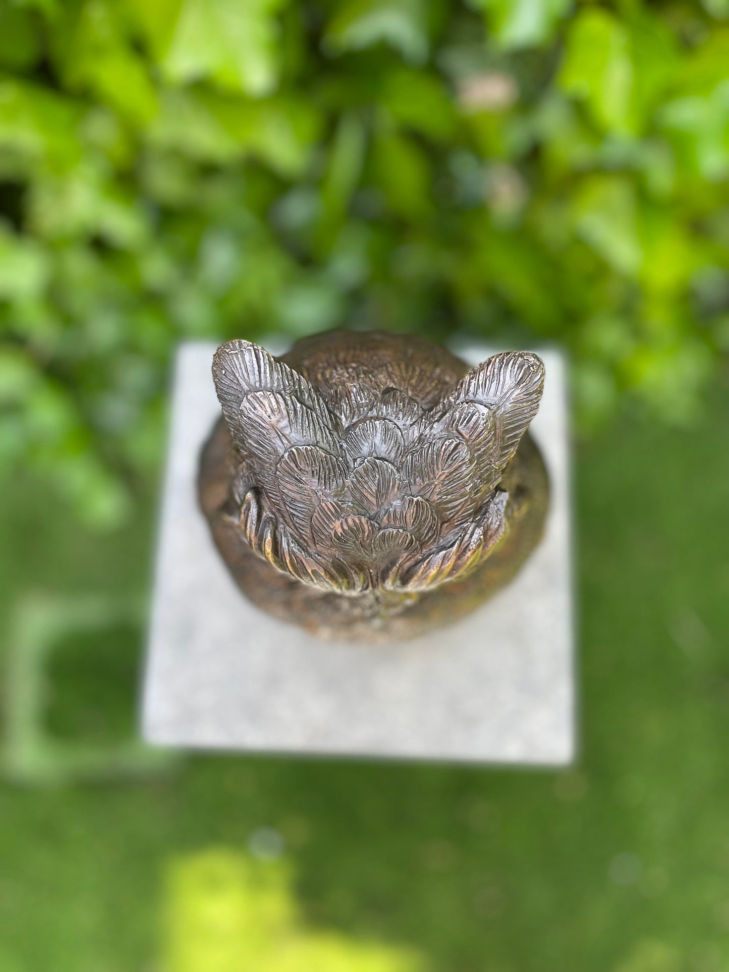 Watchful Owl – Bronze Sculpture. 18x16x24cm - 2.7Kg