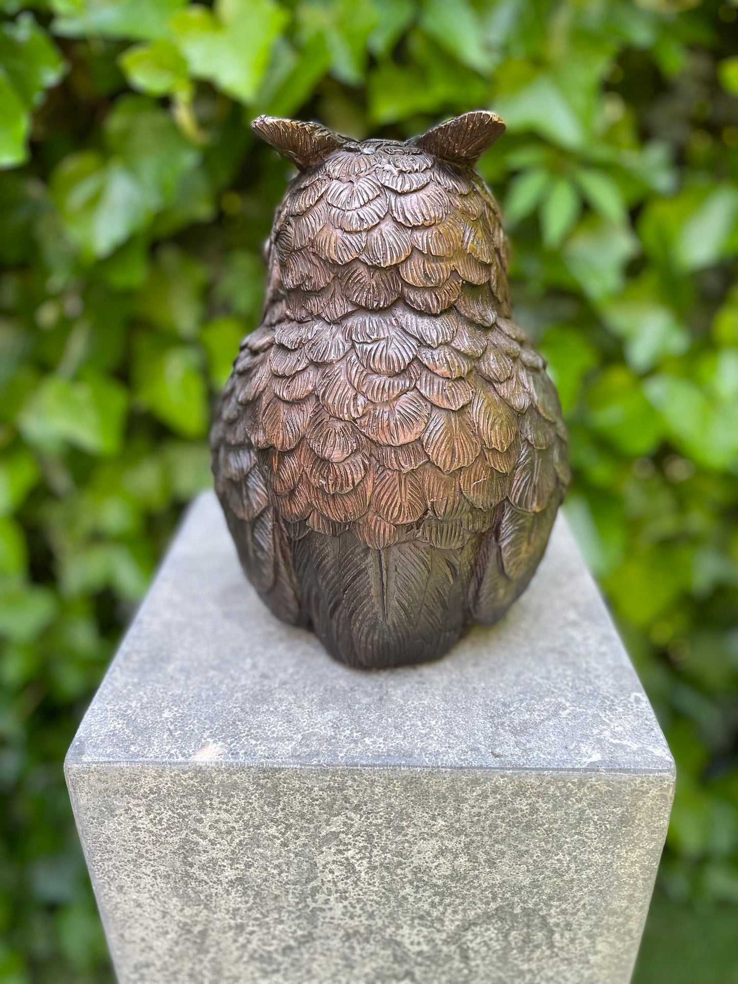 Watchful Owl – Bronze Sculpture. 18x16x24cm - 2.7Kg
