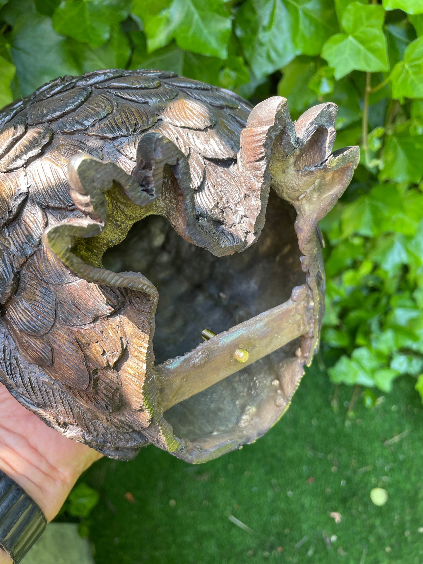 Watchful Owl – Bronze Sculpture. 18x16x24cm - 2.7Kg