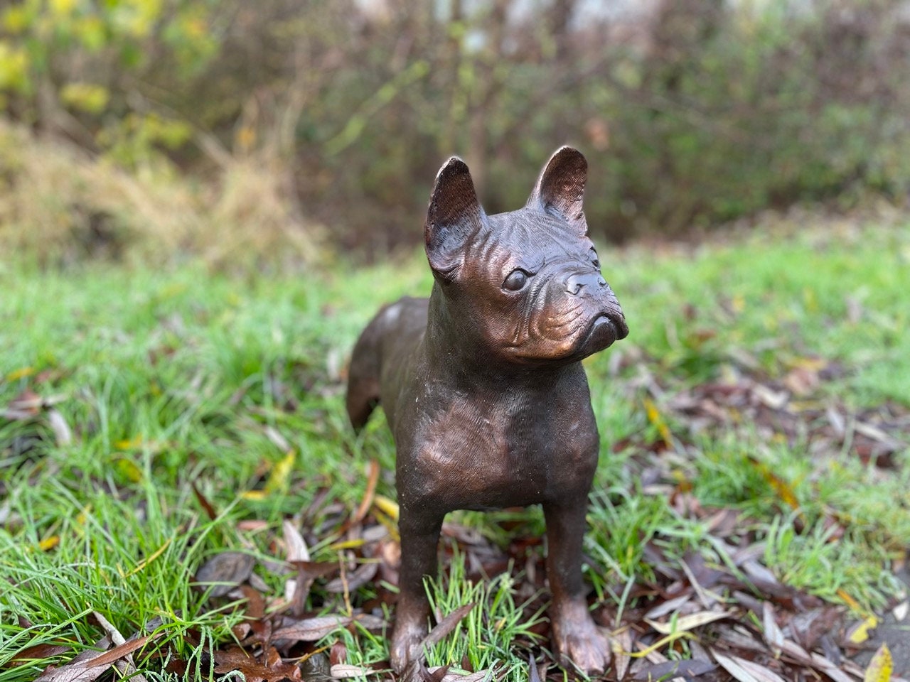 French Bulldog – Bronze Sculpture. 46x20x48cm - 10Kg