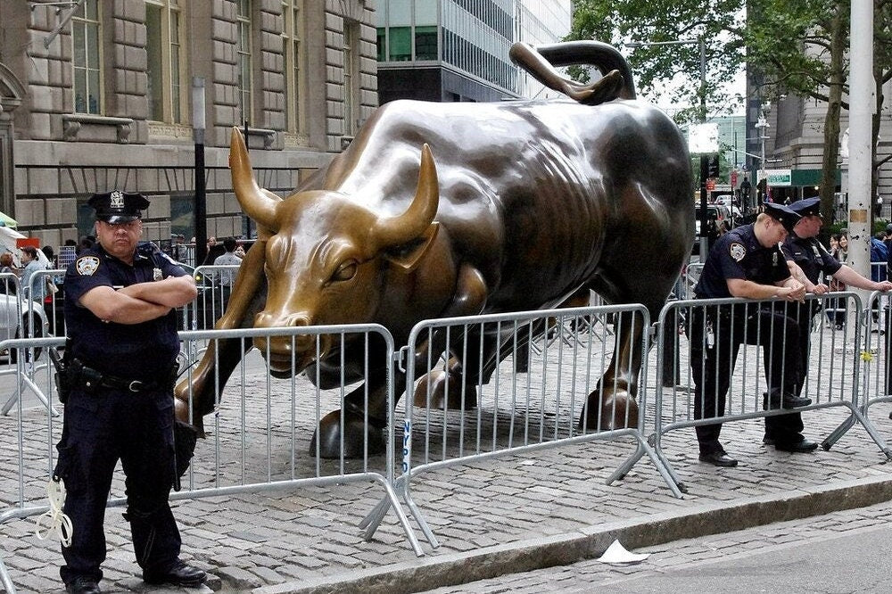 Powerful Momentum Bull – Bronze Sculpture. 42x20x24cm - 4Kg