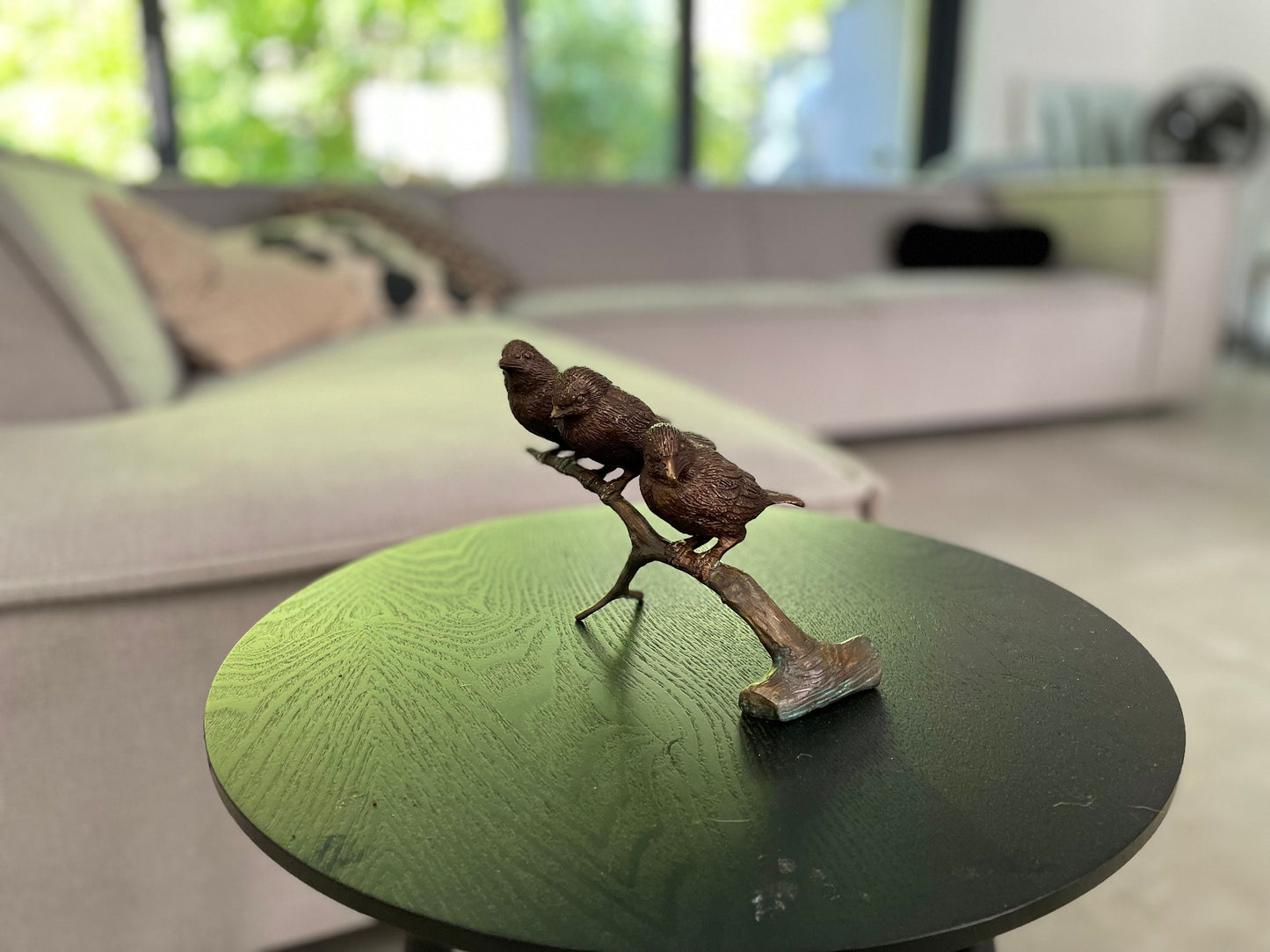 Three Little Birds – Bronze Sculpture. 20x9x12cm