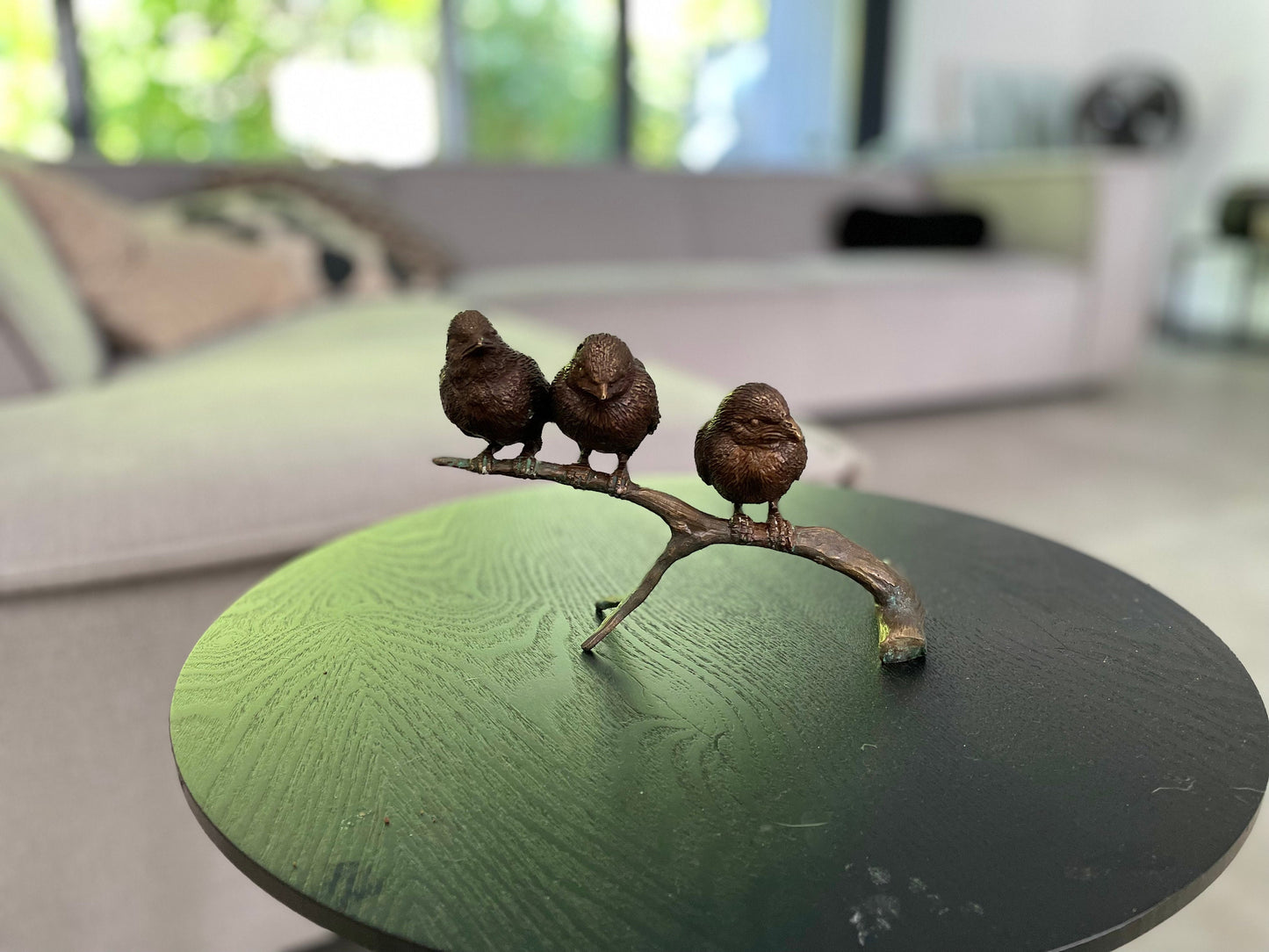 Three Little Birds – Bronze Sculpture. 20x9x12cm