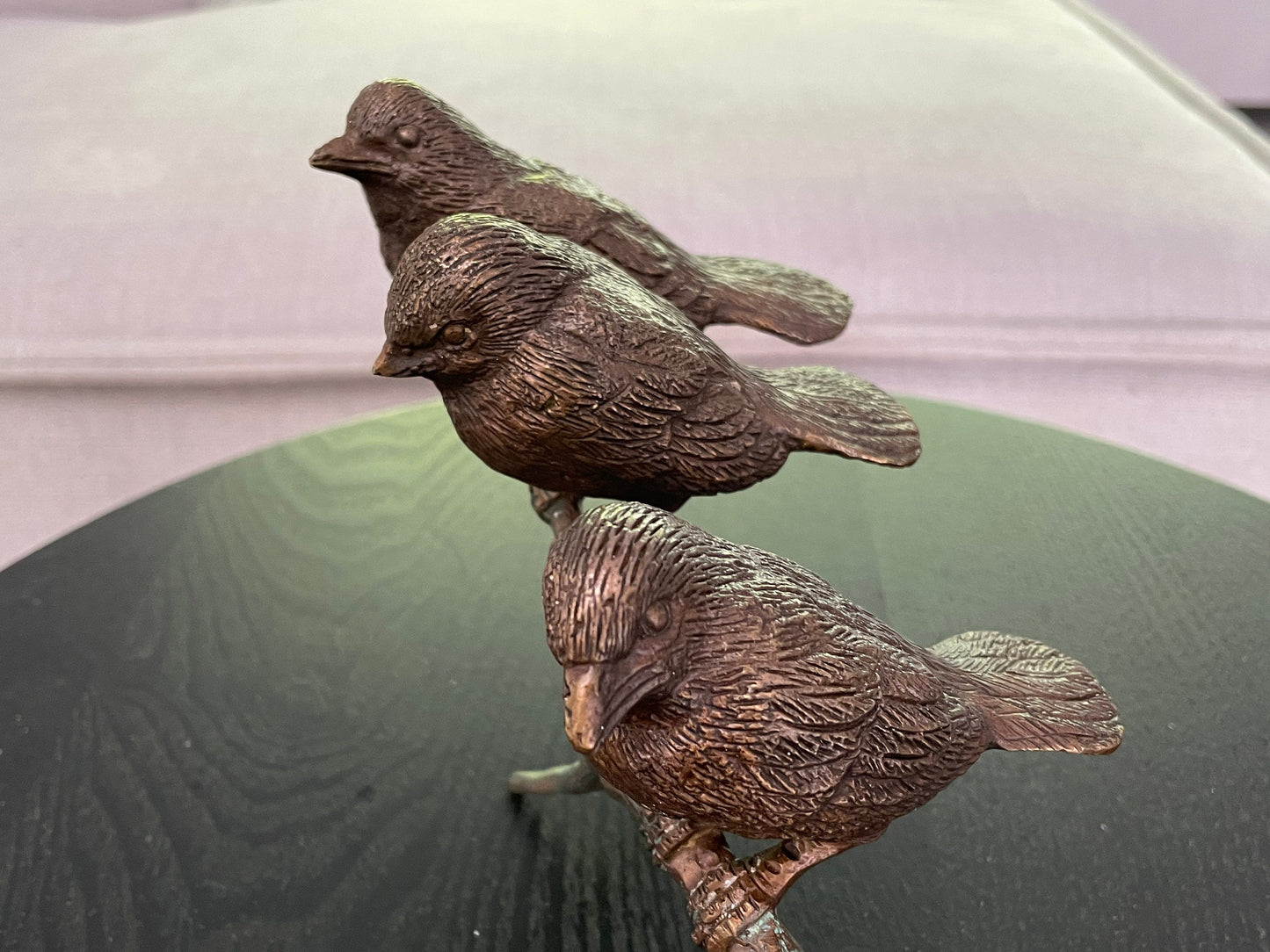 Three Little Birds – Bronze Sculpture. 20x9x12cm