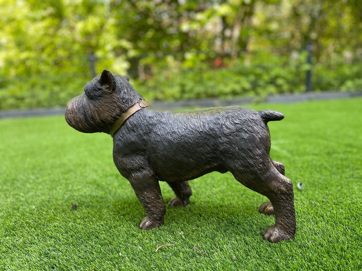 Terrier Dog – Bronze Sculpture. 46x17x35cm