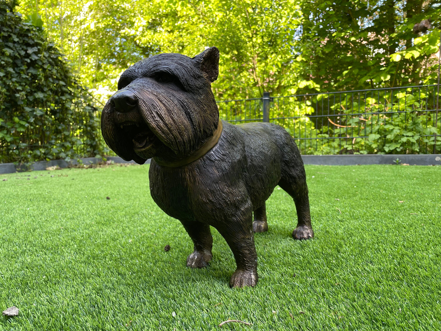 Terrier Dog – Bronze Sculpture. 46x17x35cm