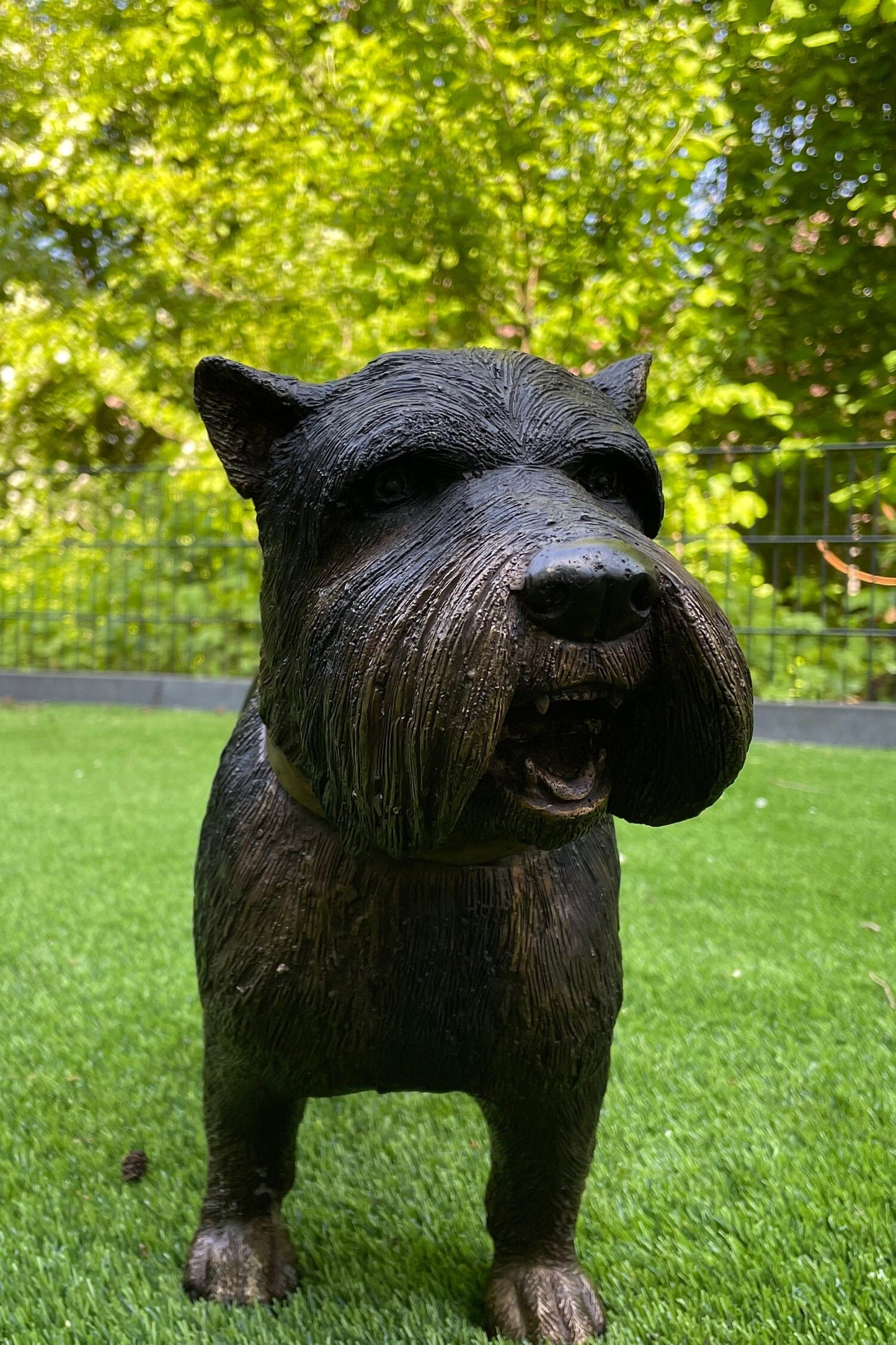 Terrier Dog – Bronze Sculpture. 46x17x35cm