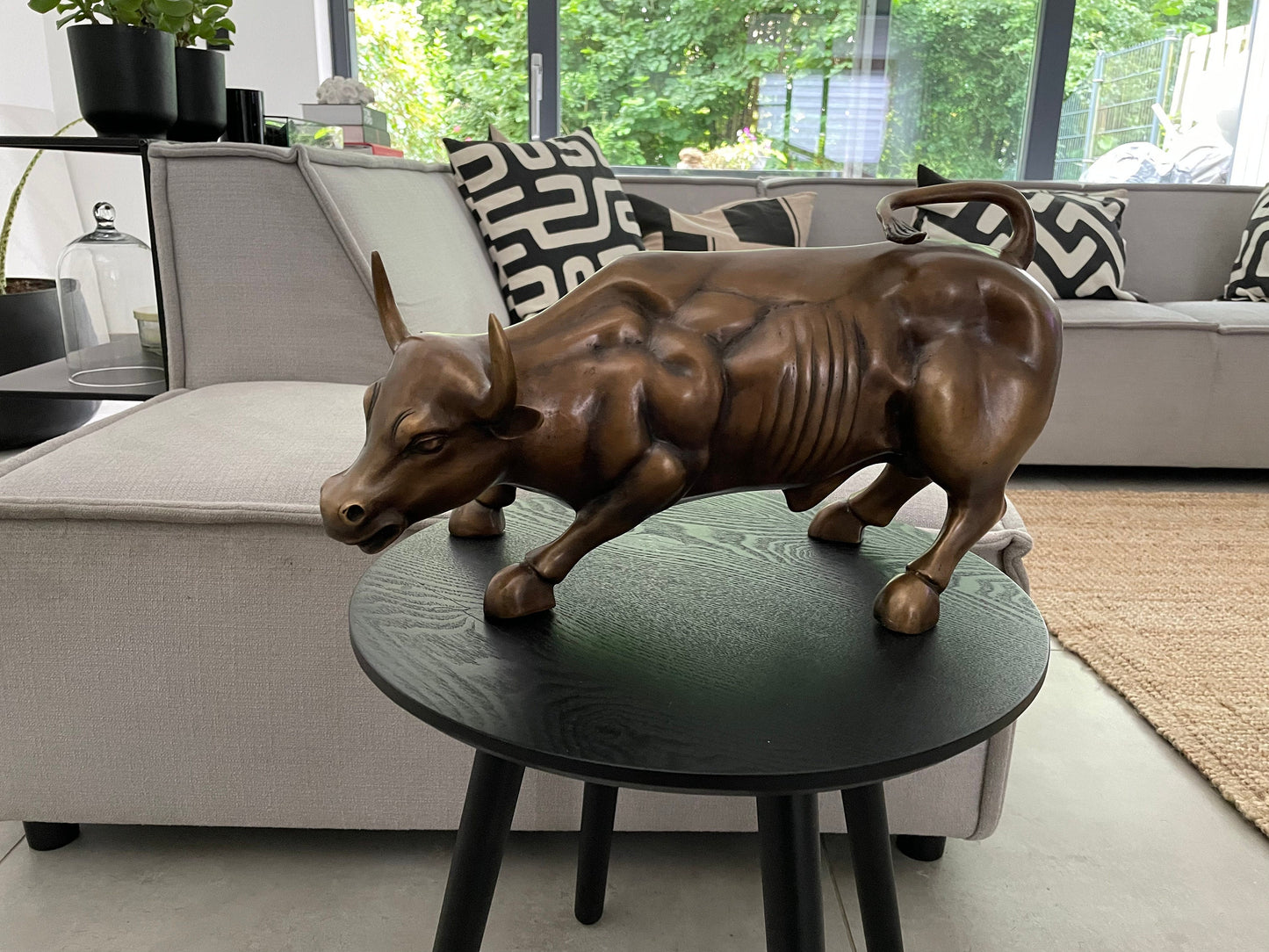 Powerful Momentum Bull – Bronze Sculpture. 42x20x24cm - 4Kg