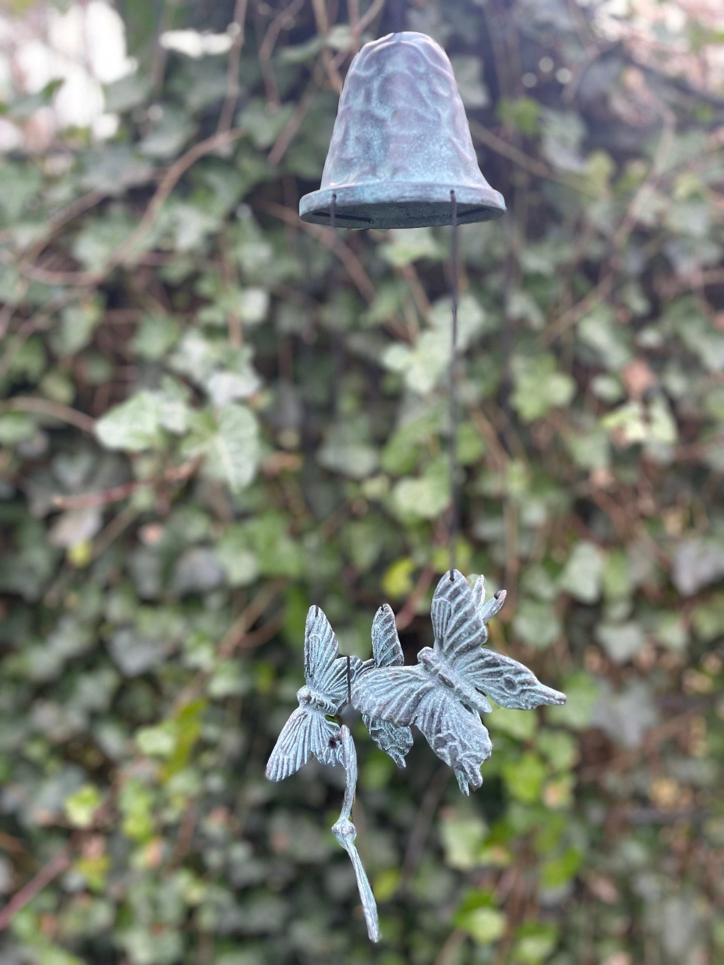 Butterfly Chimes – Bronze Sculpture. 9x9x30cm - 0.7Kg