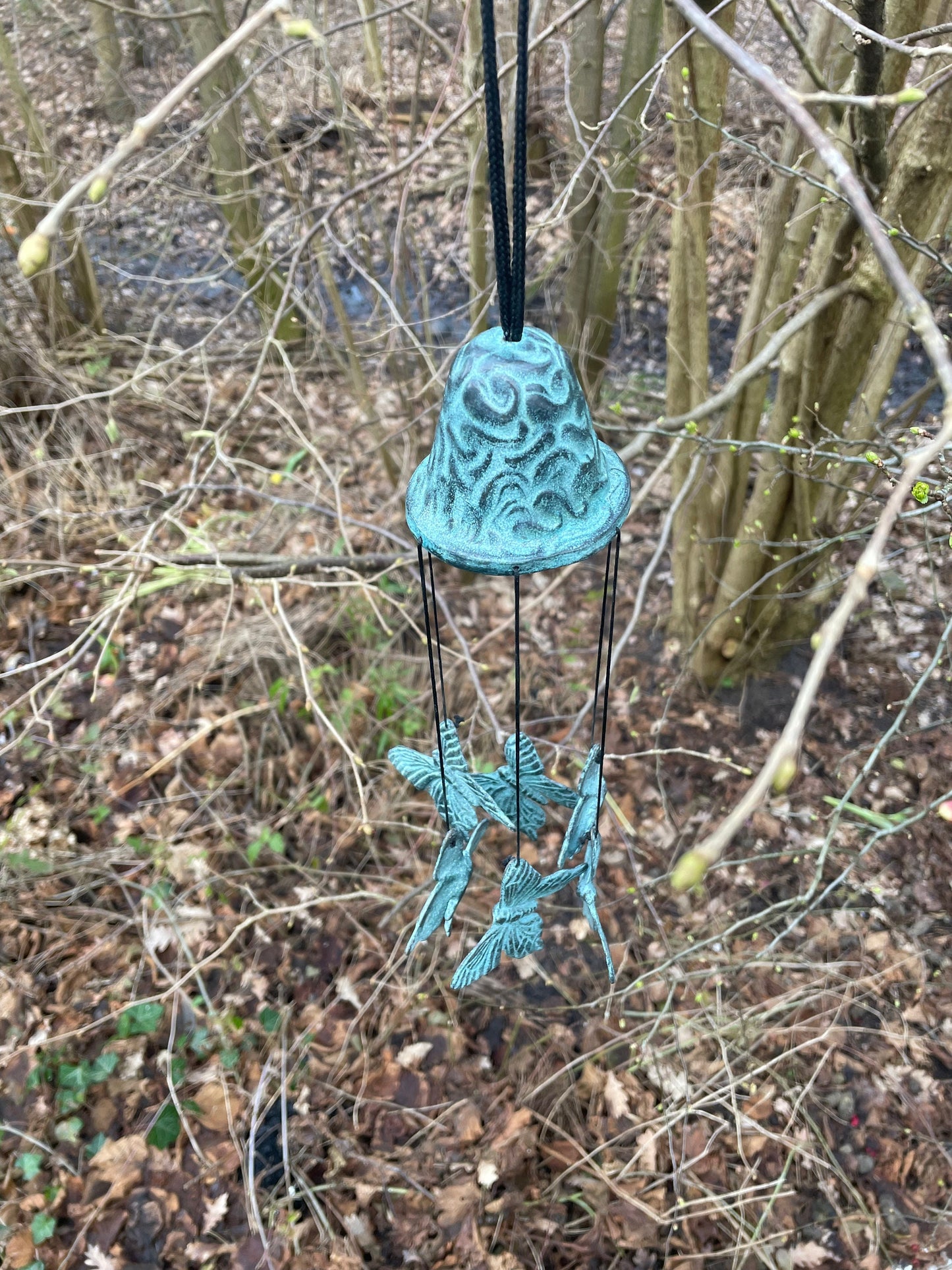 Butterfly Chimes – Bronze Sculpture. 9x9x30cm - 0.7Kg
