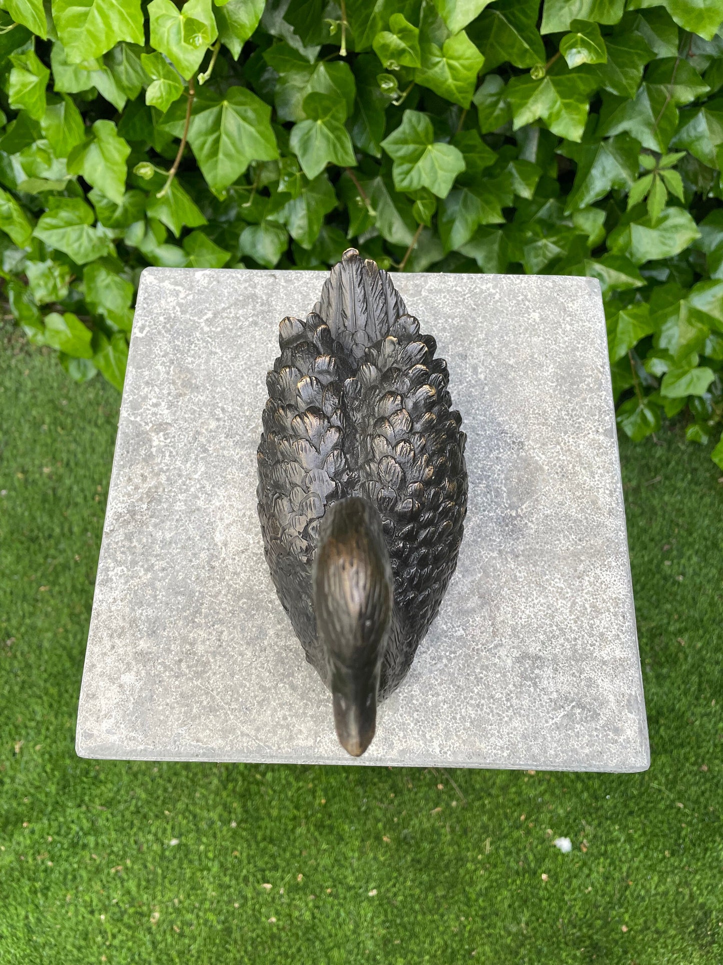 Resting Swan – Bronze Sculpture. 22x9x16cm - 1.2Kg