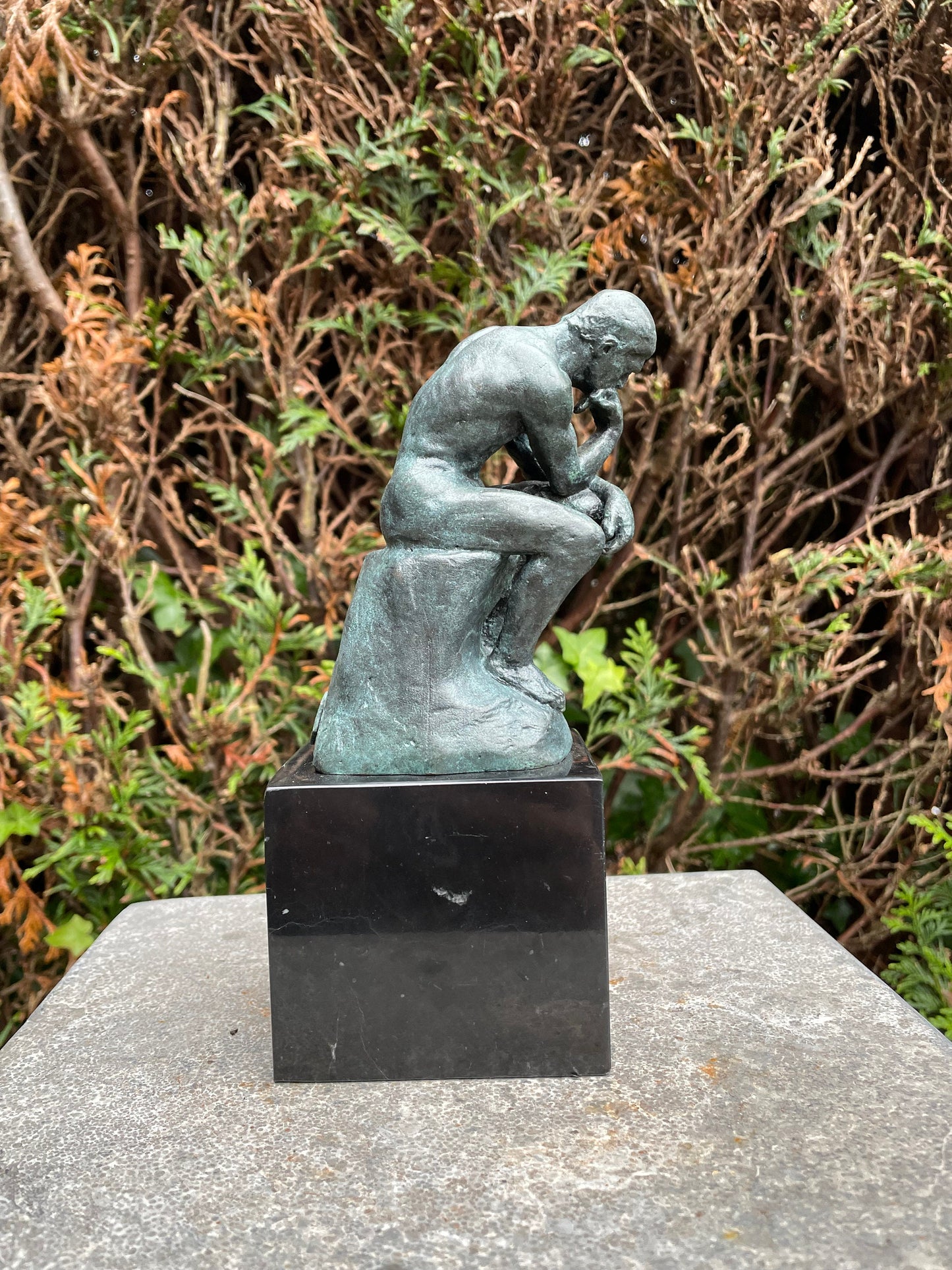 Contemplative Man – Bronze Sculpture. 19x7x10cm - 2Kg