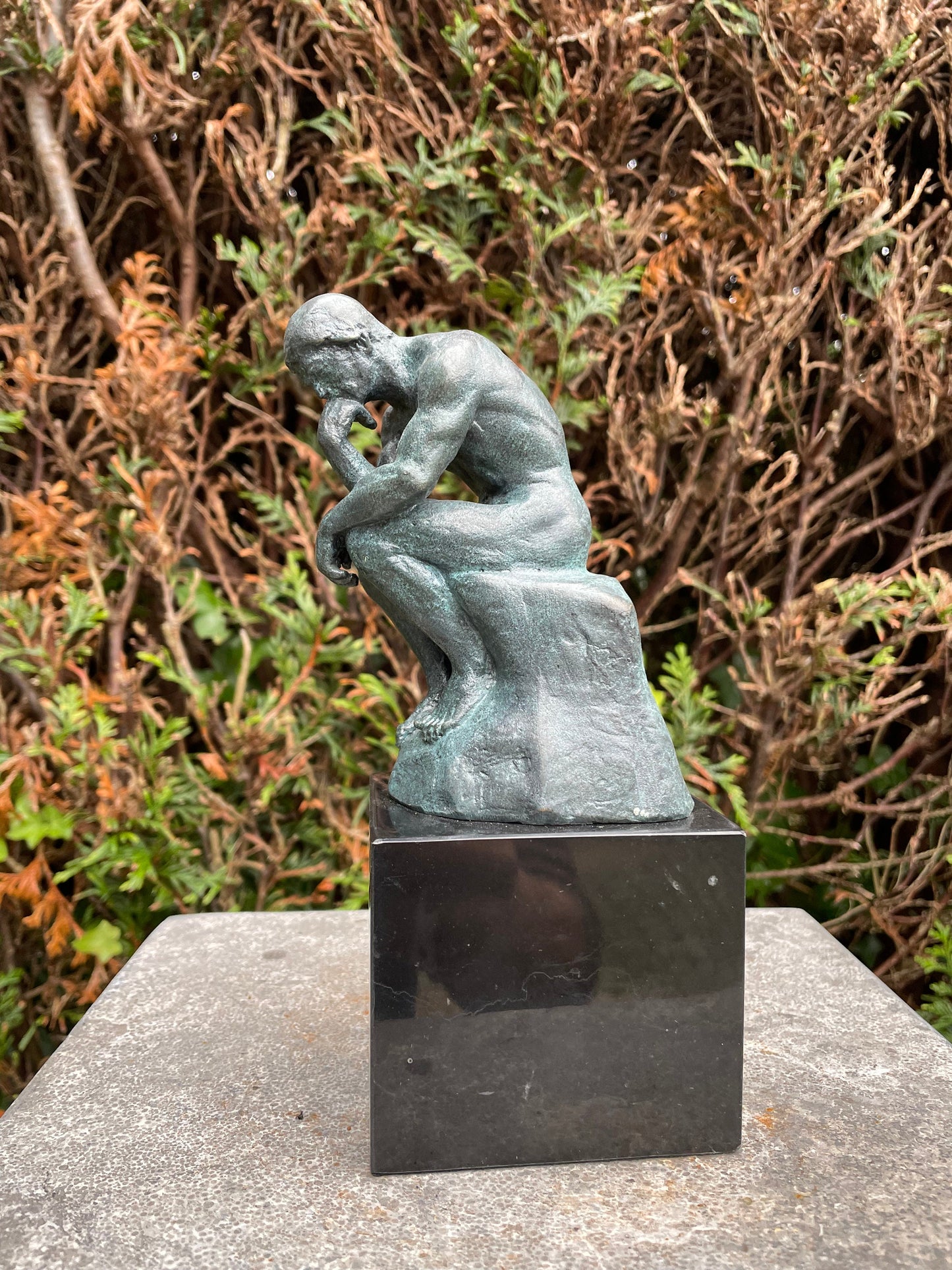 Contemplative Man – Bronze Sculpture. 19x7x10cm - 2Kg