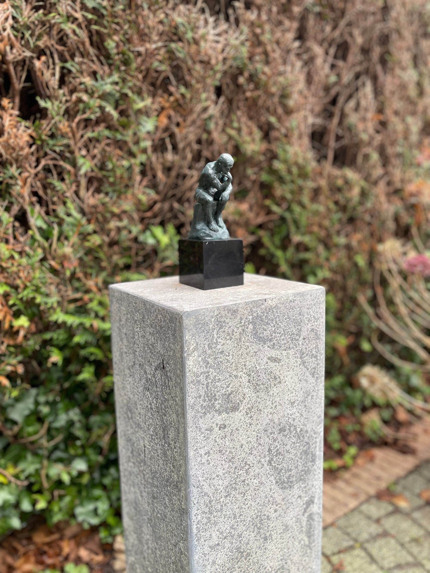 Contemplative Man – Bronze Sculpture. 19x7x10cm - 2Kg