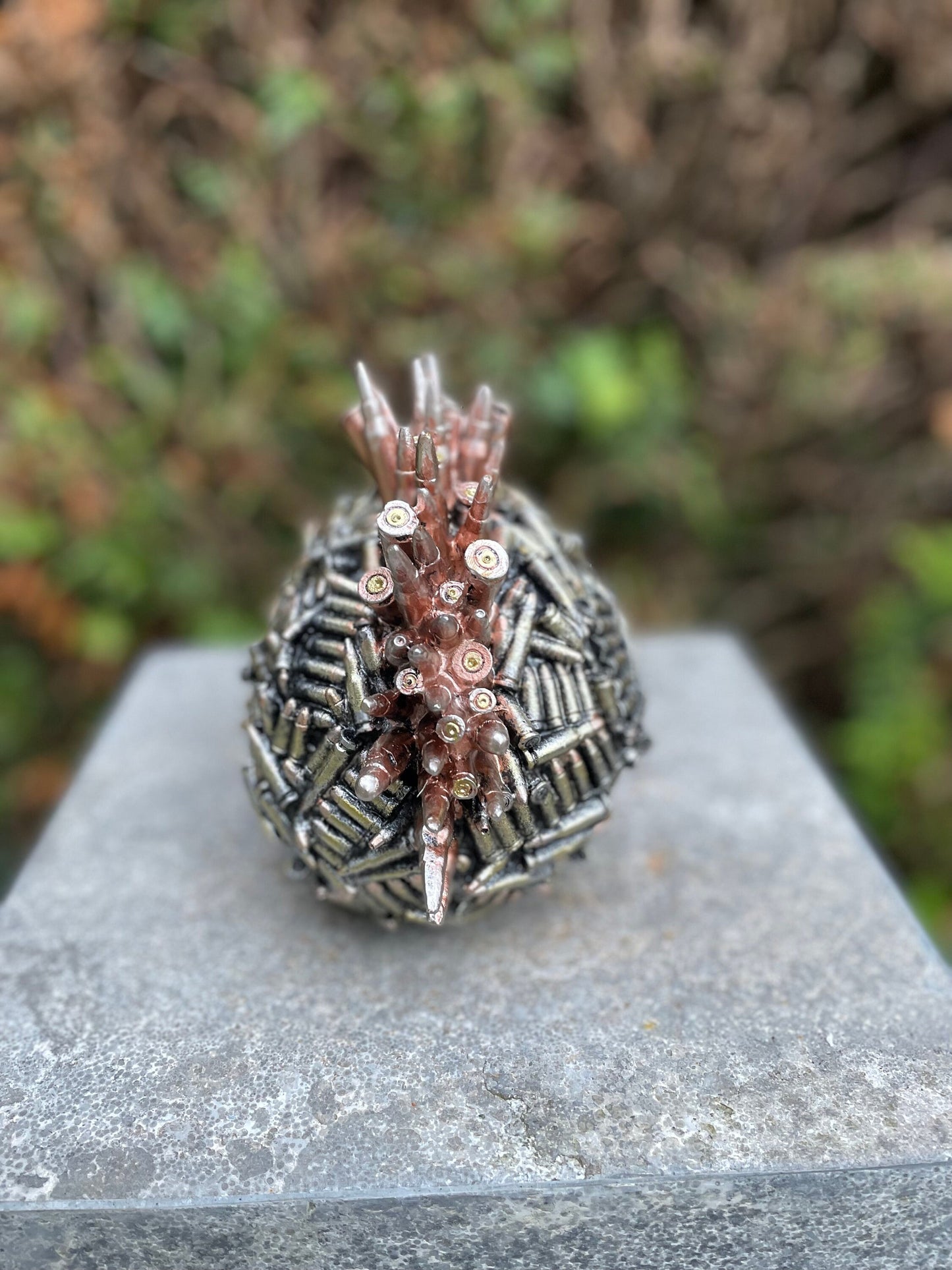 Bullet Skull – Resin Sculpture. 14x11x16cm - 0.6Kg