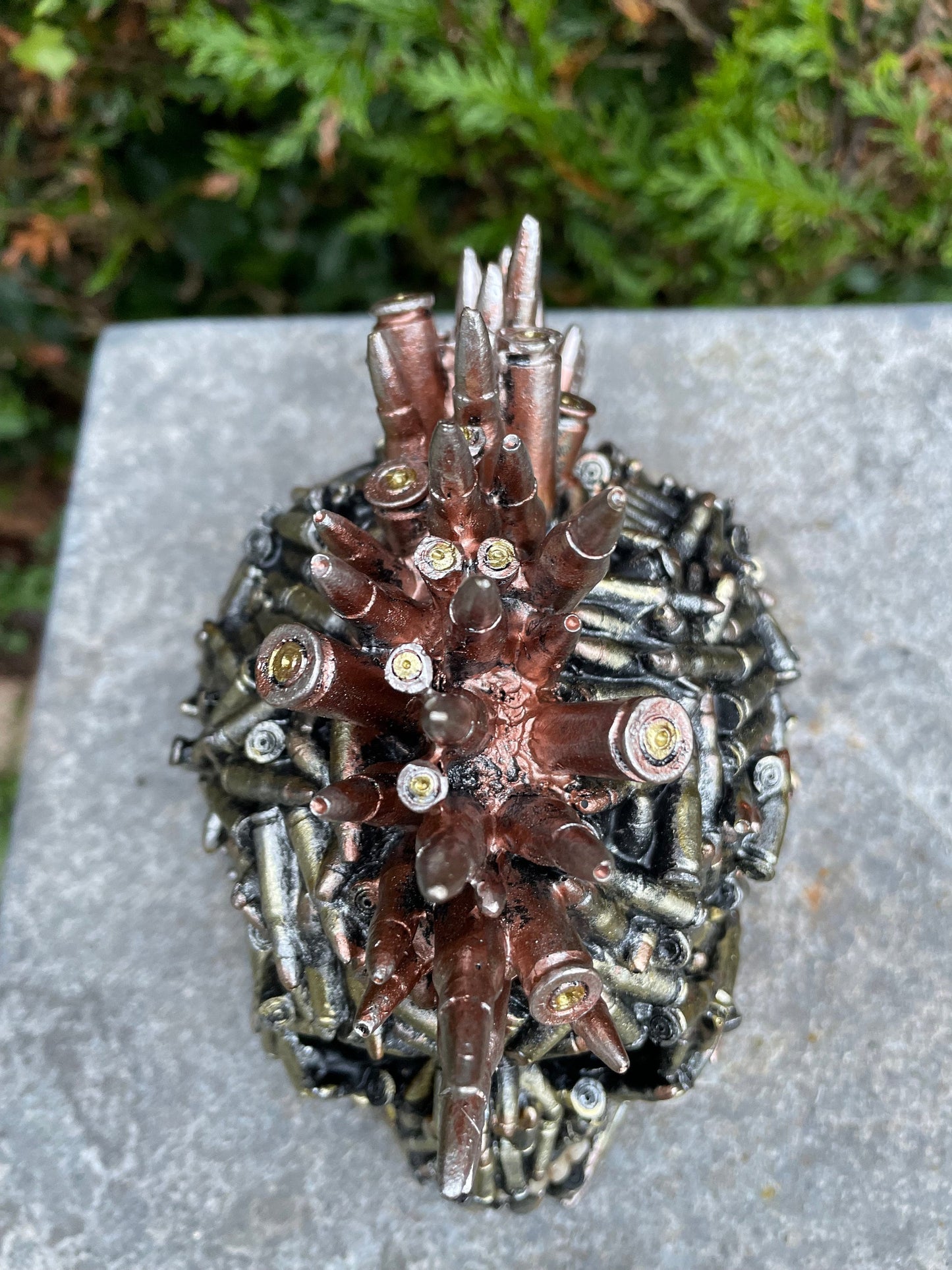 Bullet Skull – Resin Sculpture. 14x11x16cm - 0.6Kg