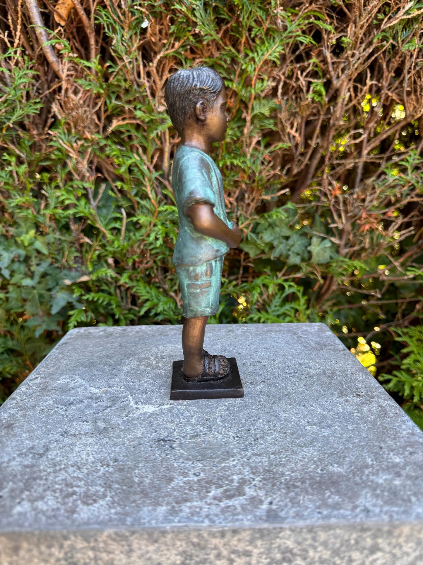 Standing Boy – Bronze Sculpture. 8x5x20cm - 1.2Kg