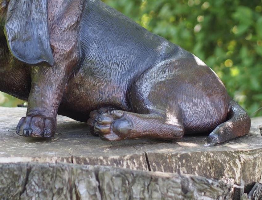 Basset Hound – Bronze Sculpture. 52x34x39cm