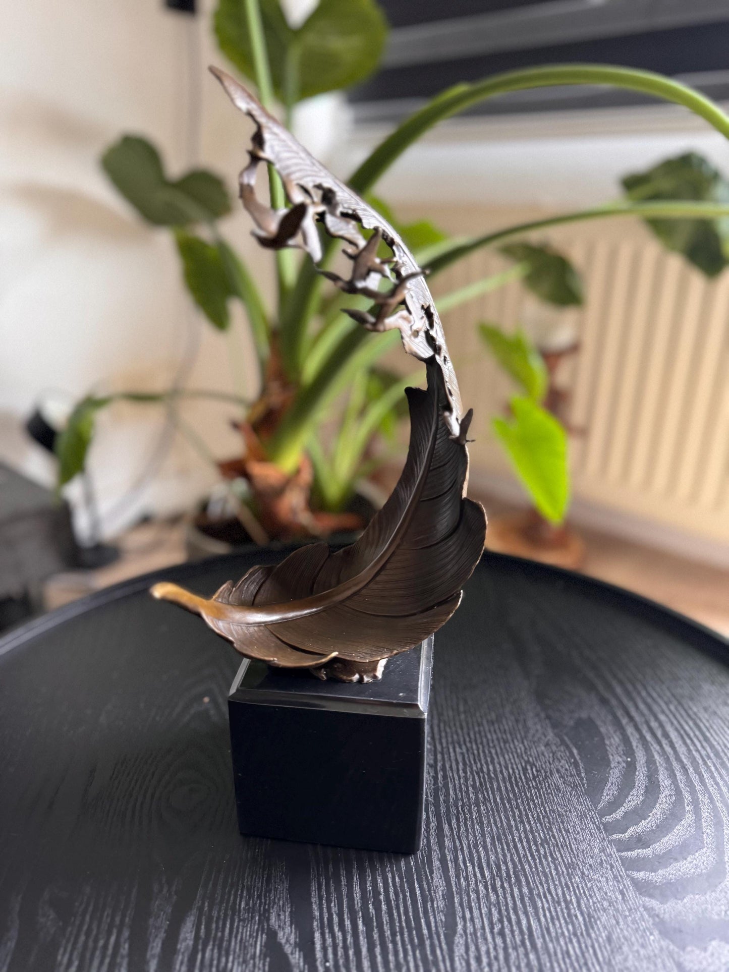 Rising Feather – Bronze Sculpture. 35x19x11cm - 3.3Kg