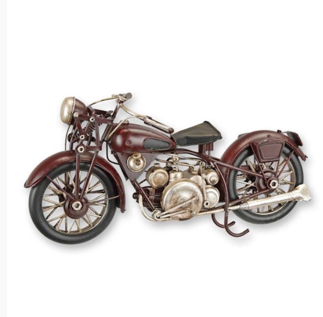 Classic Motorcycle – Iron Sculpture. 16x12x27cm - 0.4Kg