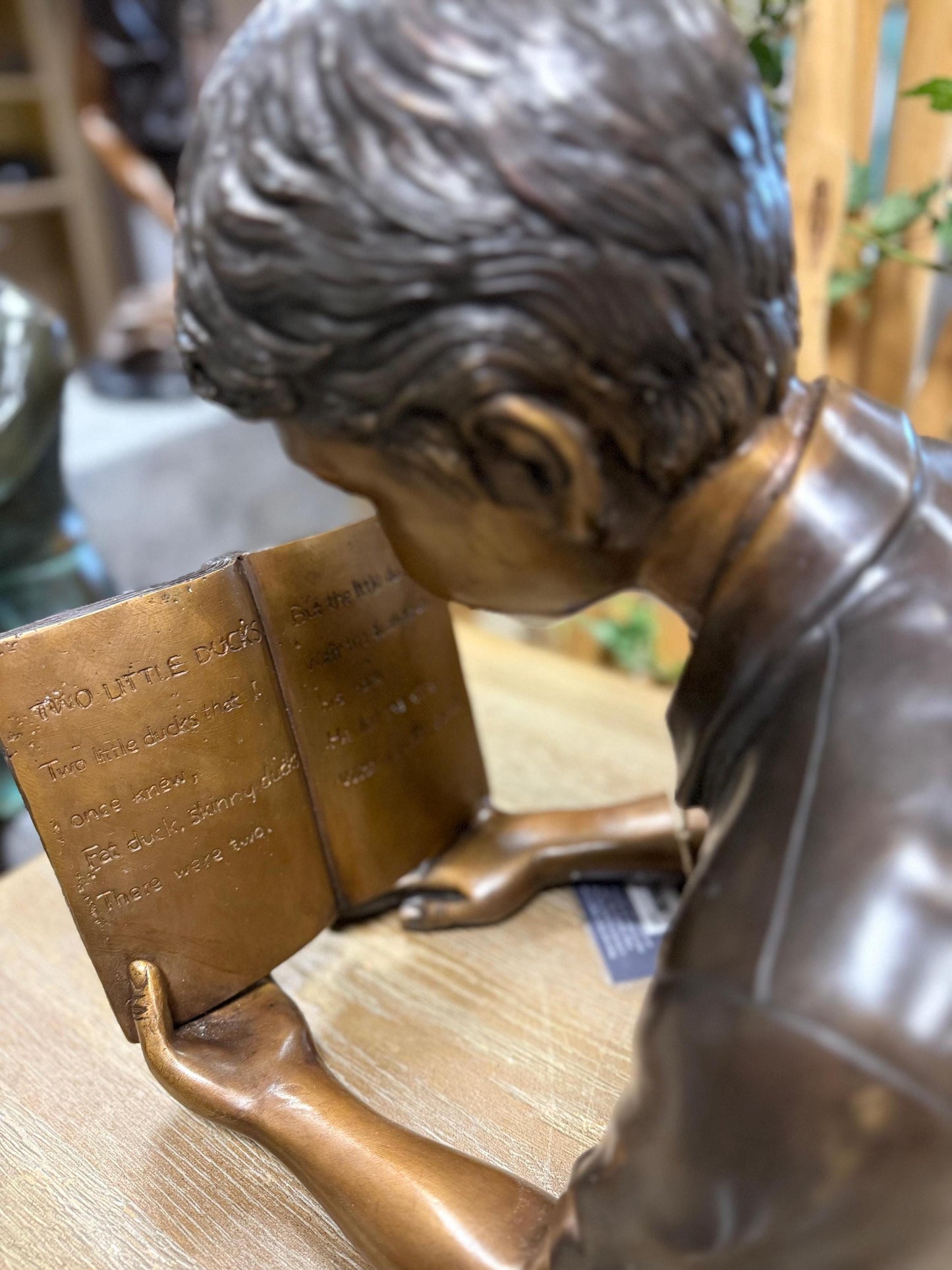 Journey Through Pages – Bronze Sculpture. 75x25x35cm