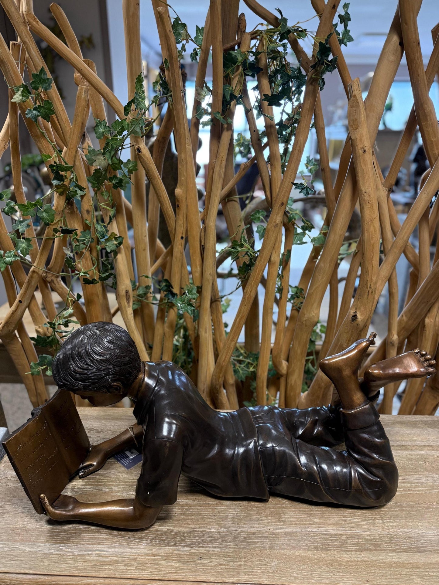 Journey Through Pages – Bronze Sculpture. 75x25x35cm
