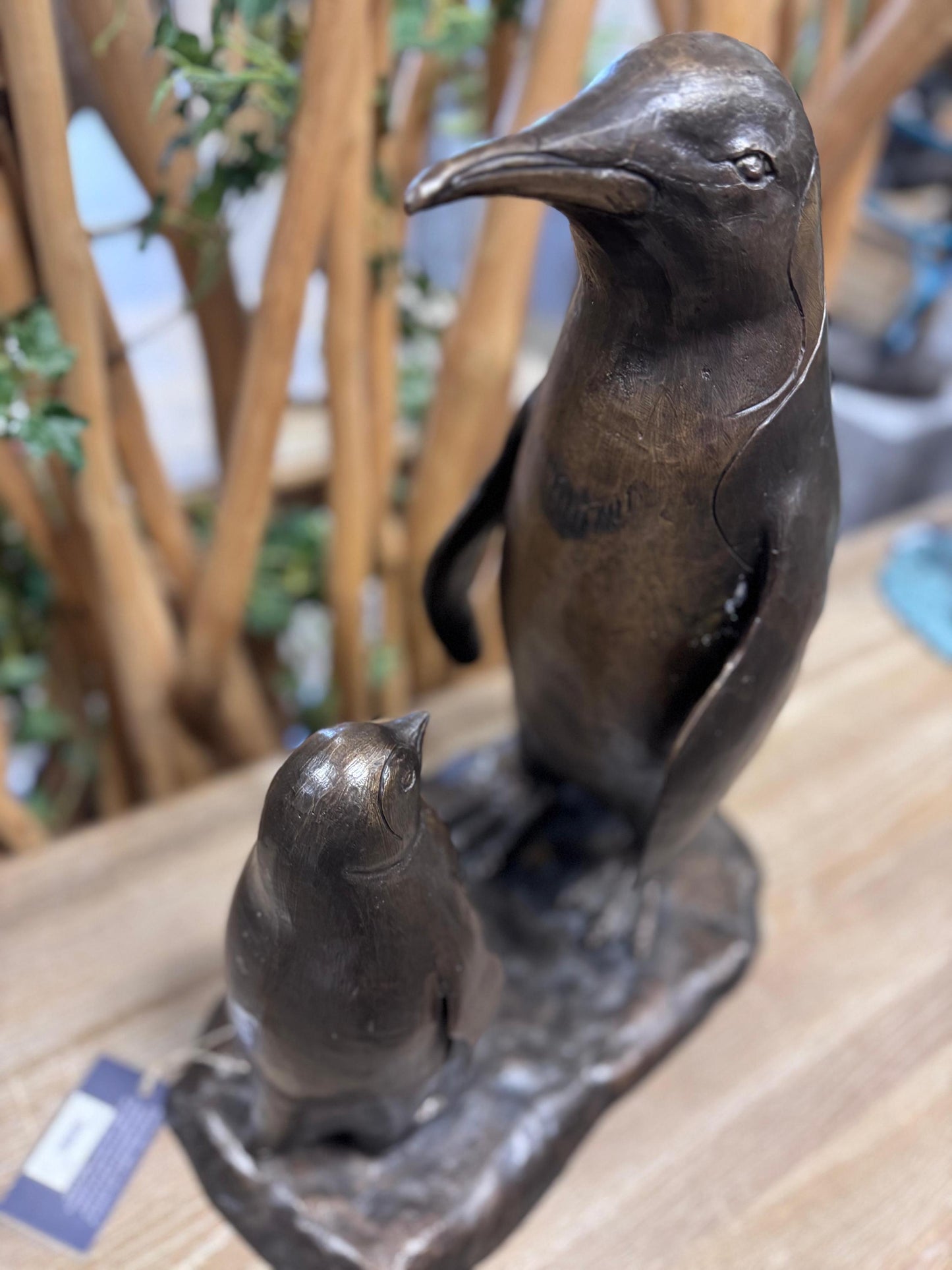 Penguin Bond – Bronze Sculpture. 39x24x45cm
