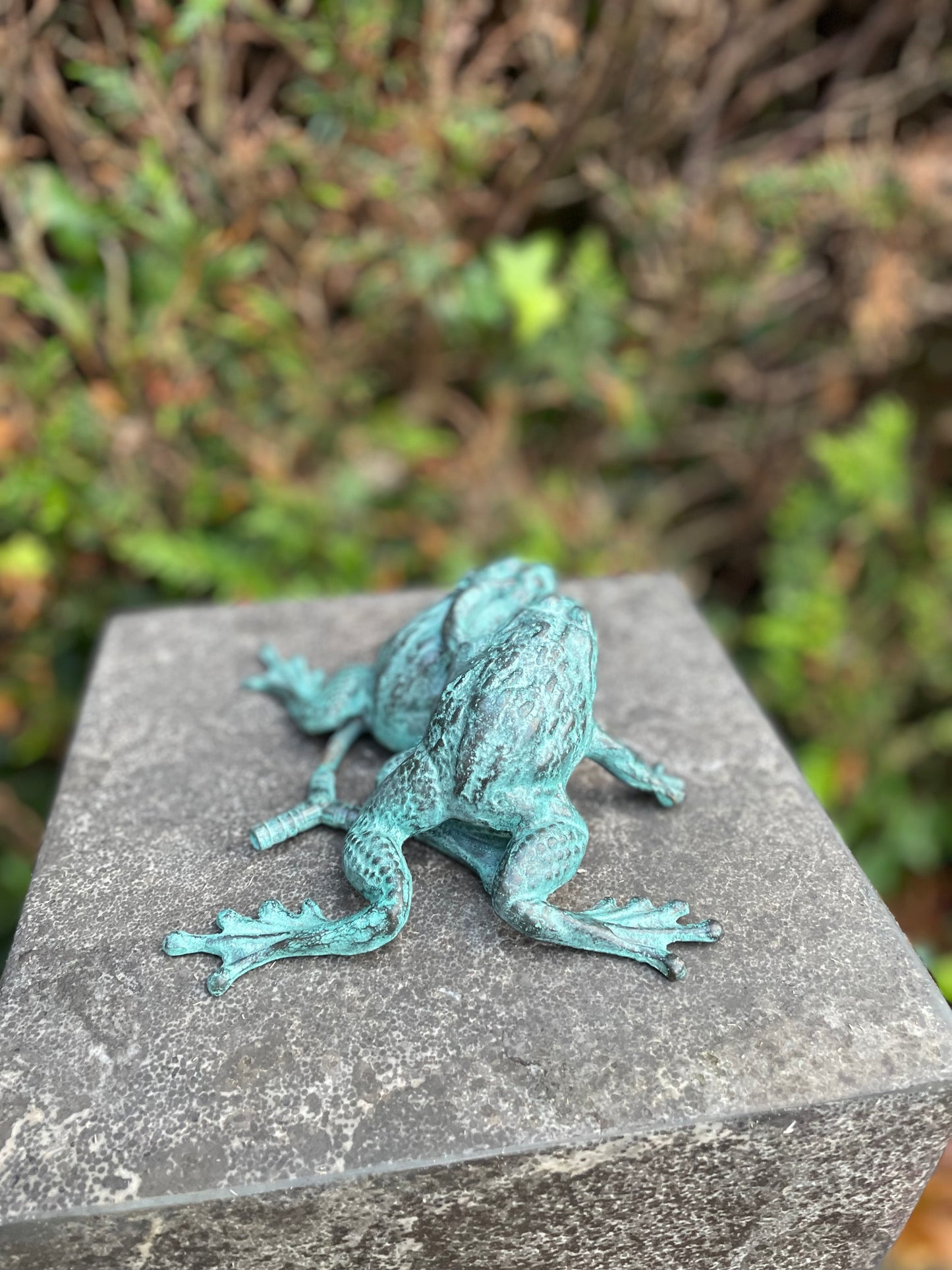 Fountain of 2 Bronze Frogs - Garden Statue - Pond - Garden Decoration -