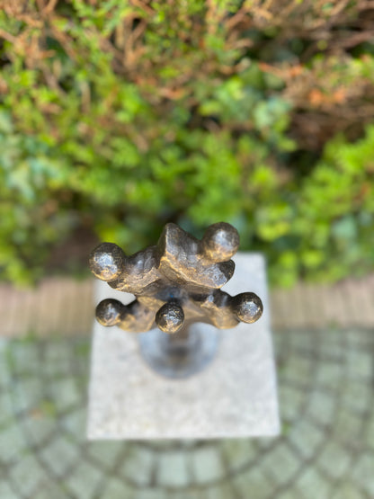 Bronzen beeld van de familie 5 personen - Tuinsculptuur - Decoratie