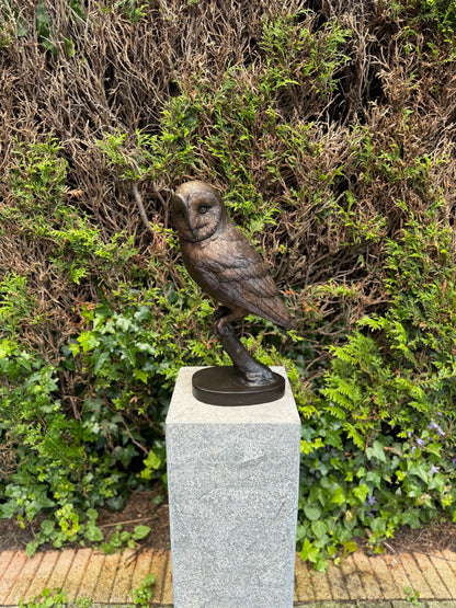 Bronze owl - 16x13x43cm - 5.5Kg