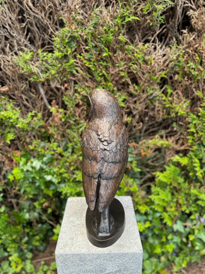 Bronze owl - 16x13x43cm - 5.5Kg