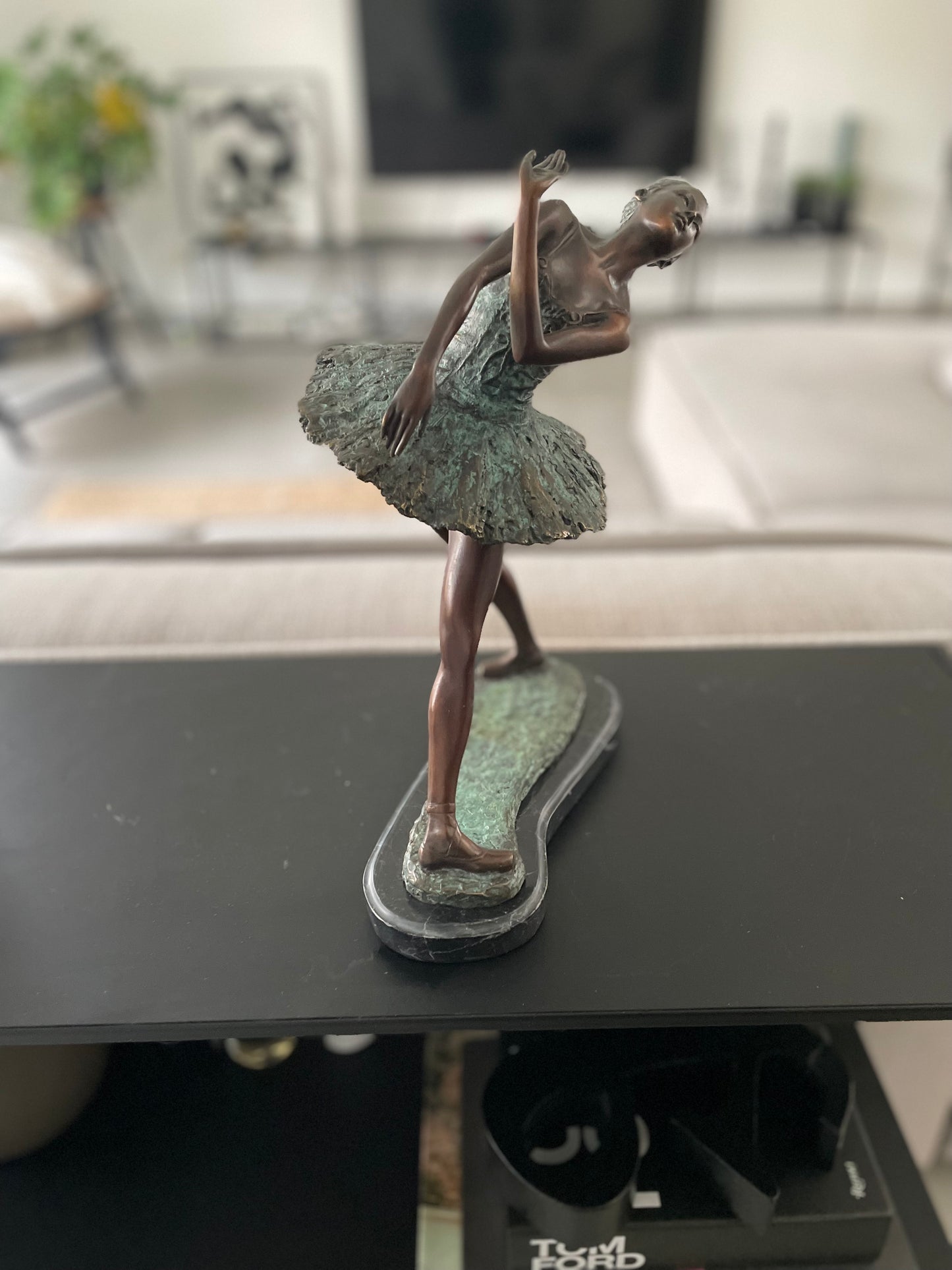 Bronze Ballerina - Sculpture - 35x15x23cm