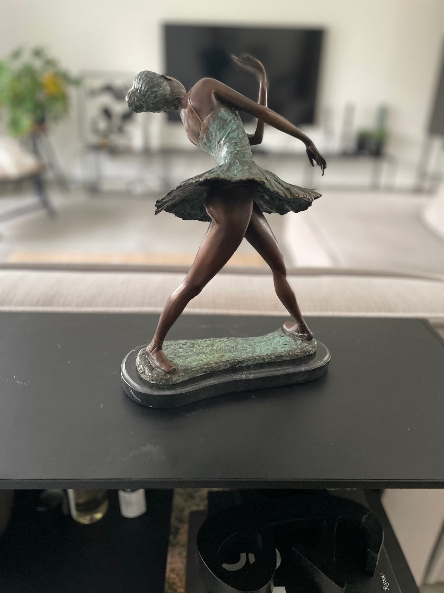 Bronze Ballerina - Sculpture - 35x15x23cm