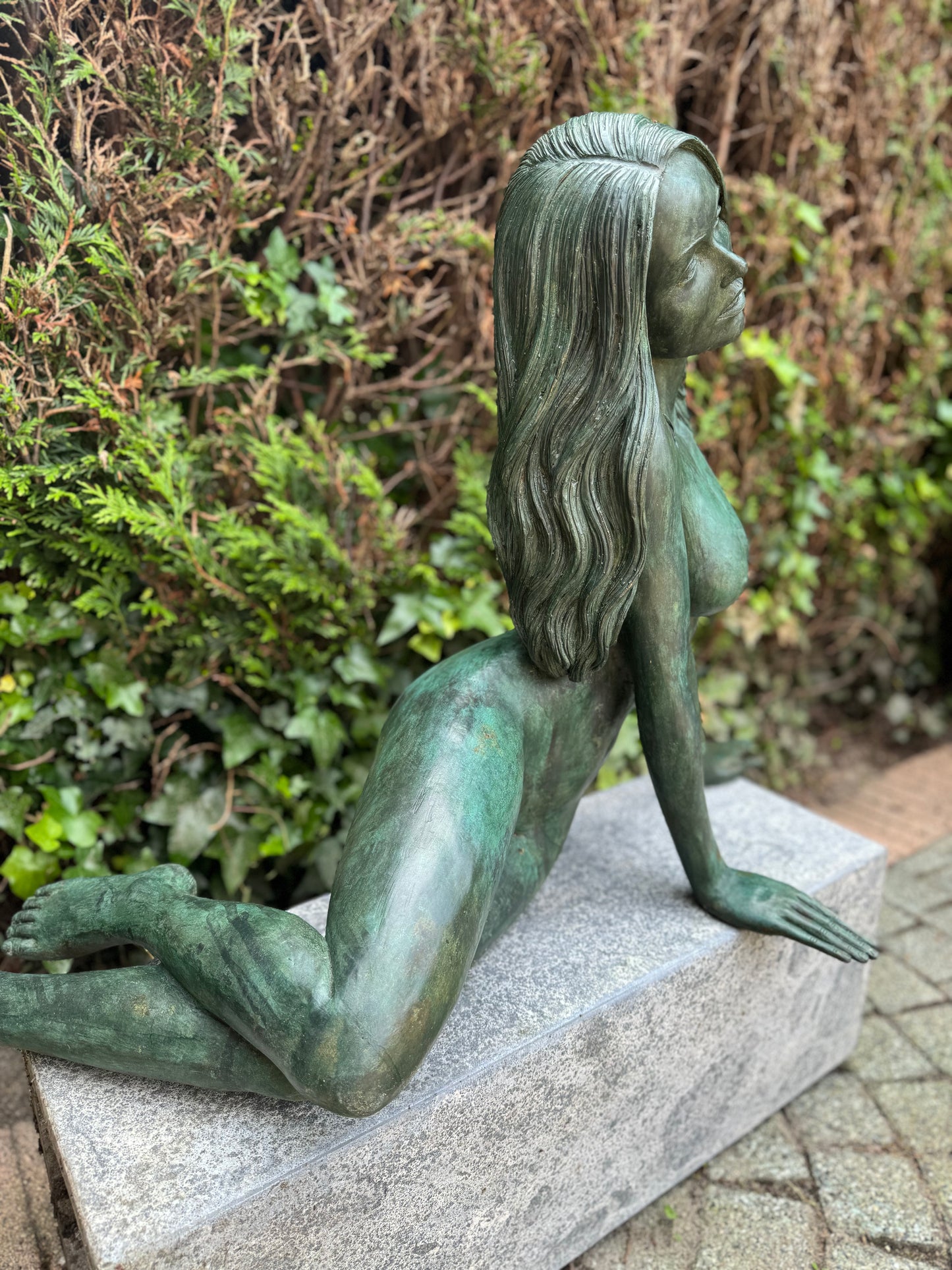 Nude Bronze Woman - Garden Decoration - Garden Statue - Indoor