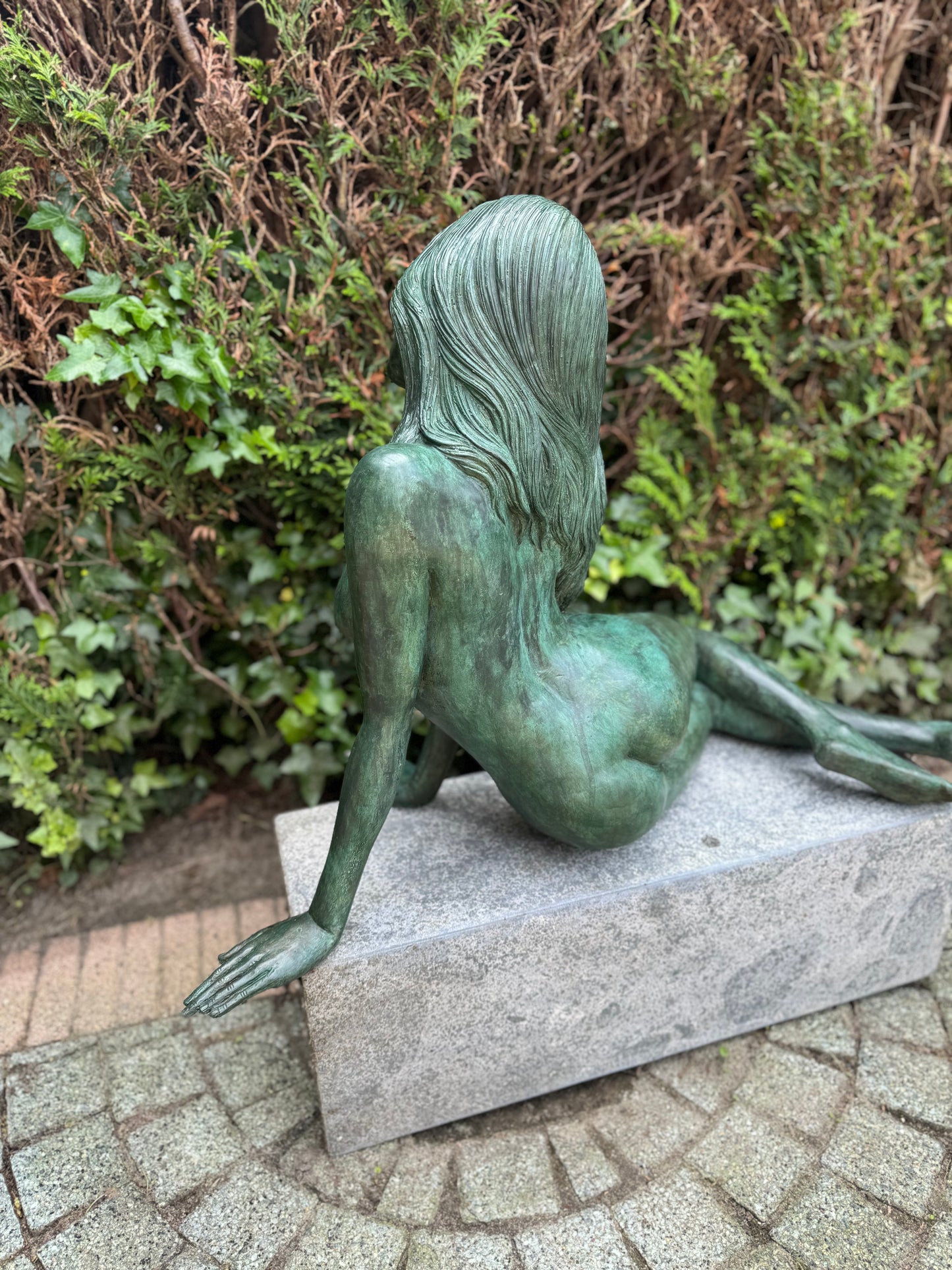 Naakt Bronzen Vrouw - Tuindecoratie - Tuinbeeld - Binnen