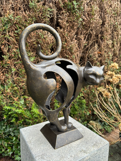 Gato de Bronze - Escultura - Interior - Escritório