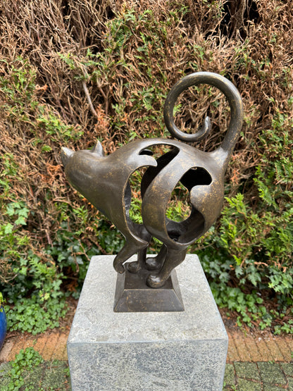 Bronze Cat - Sculpture - Interior - Office