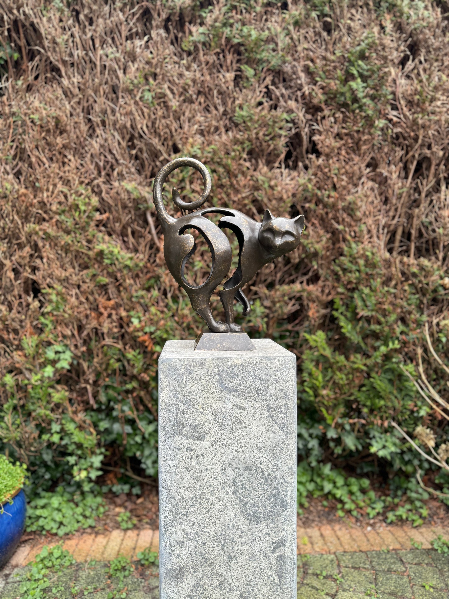 Bronze Cat - Sculpture - Interior - Office