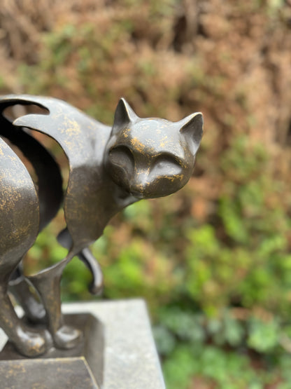 Gato de Bronze - Escultura - Interior - Escritório