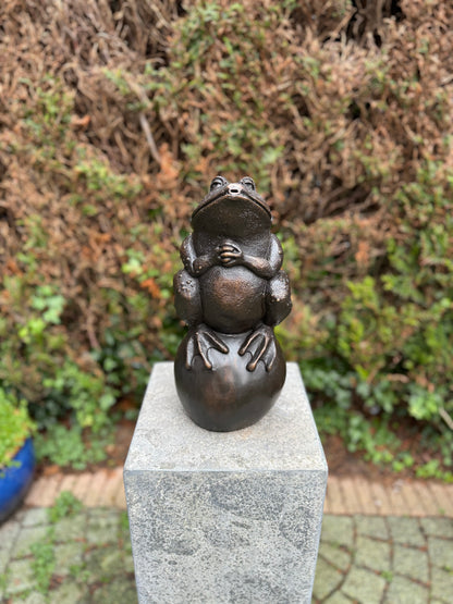 Bronze frog - fountain - garden statue - pond - garden decoration