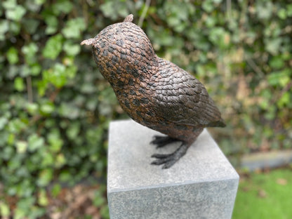 Bronzen Uil - 30x15x28cm