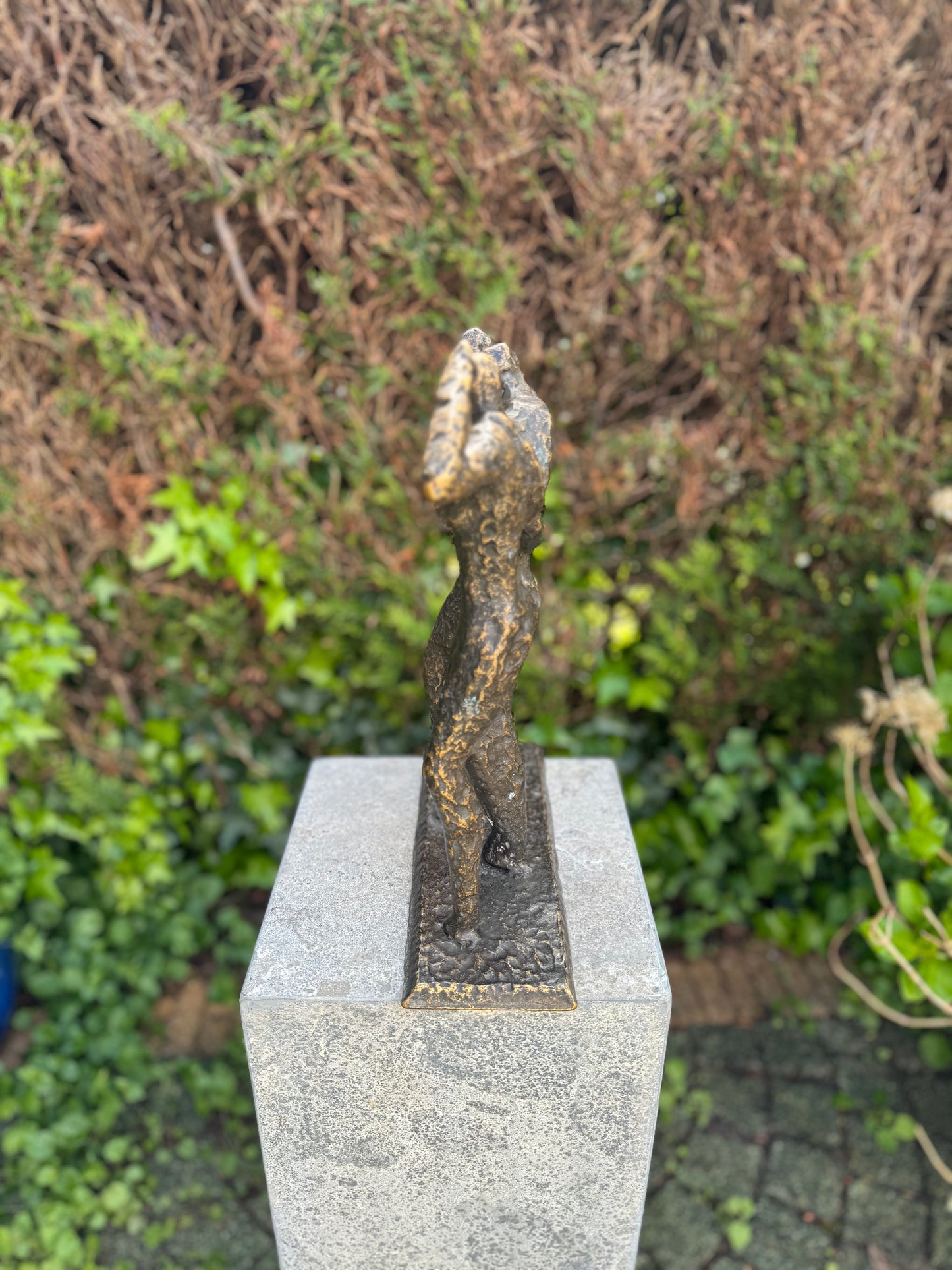 Bronze Statue - The 3 Gentlemen - 28x10x36cm - 5 kg