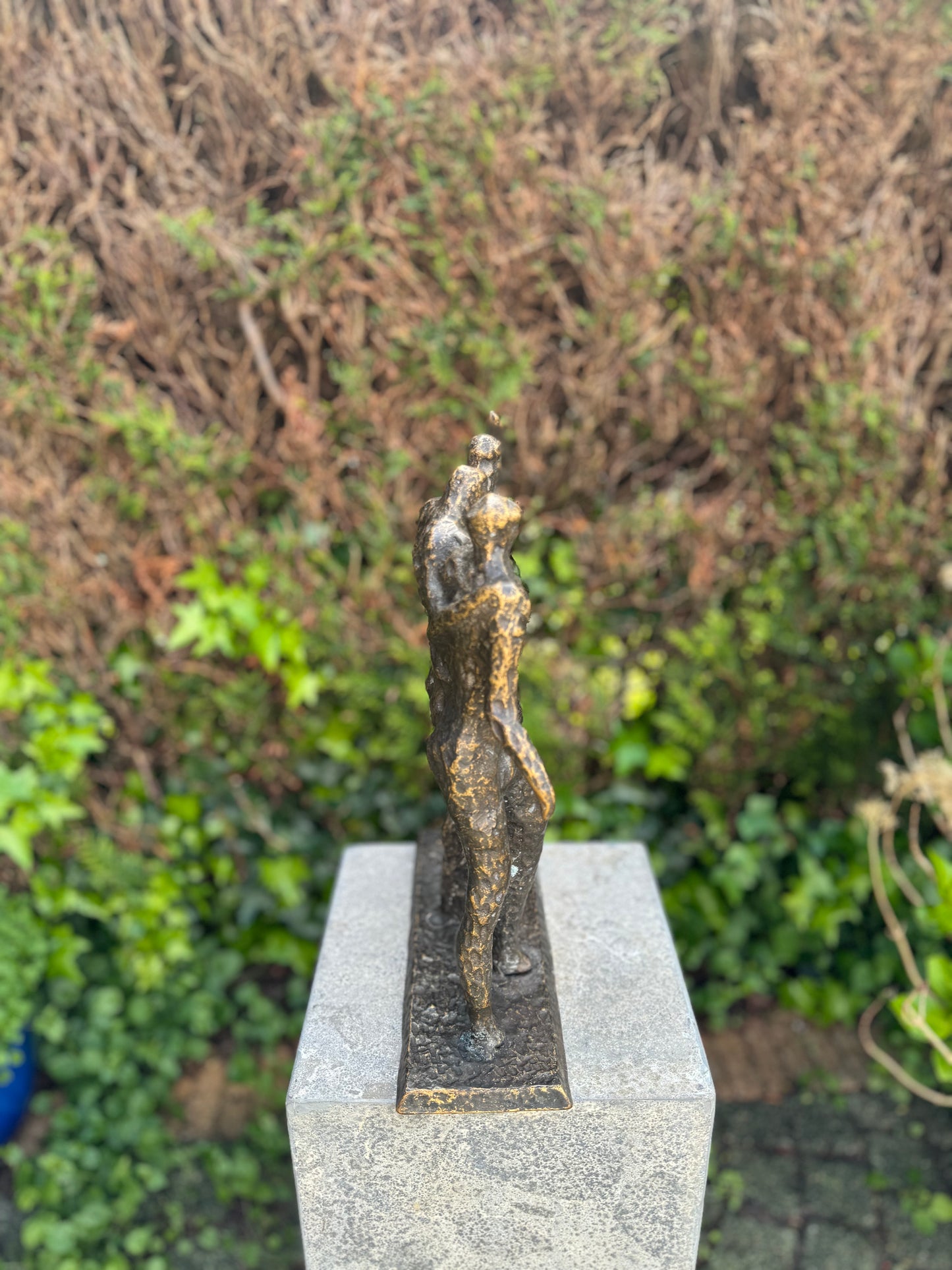 Bronze Statue - The 3 Gentlemen - 28x10x36cm - 5 kg