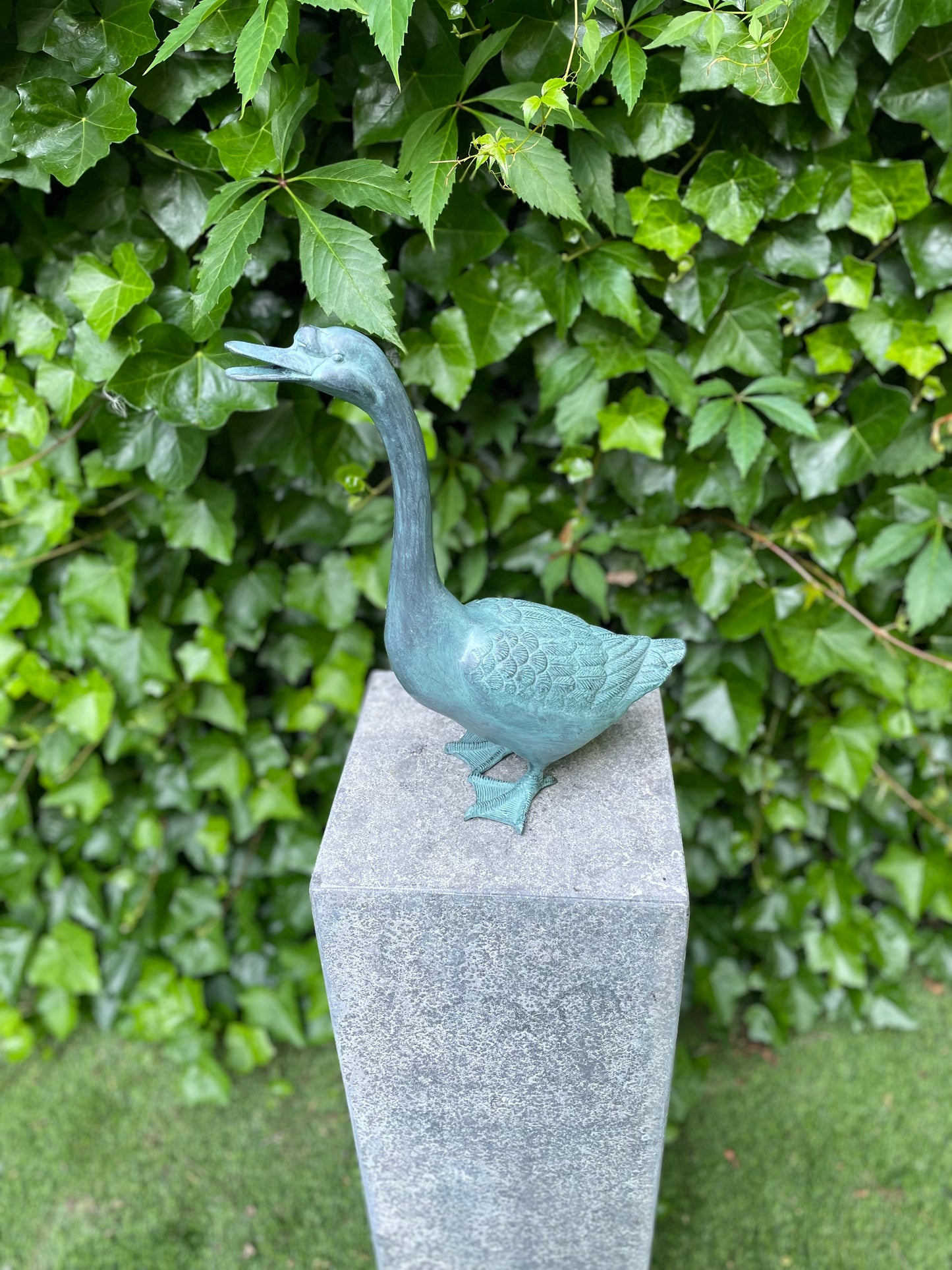 Bronzen Gans 27x14x38cm