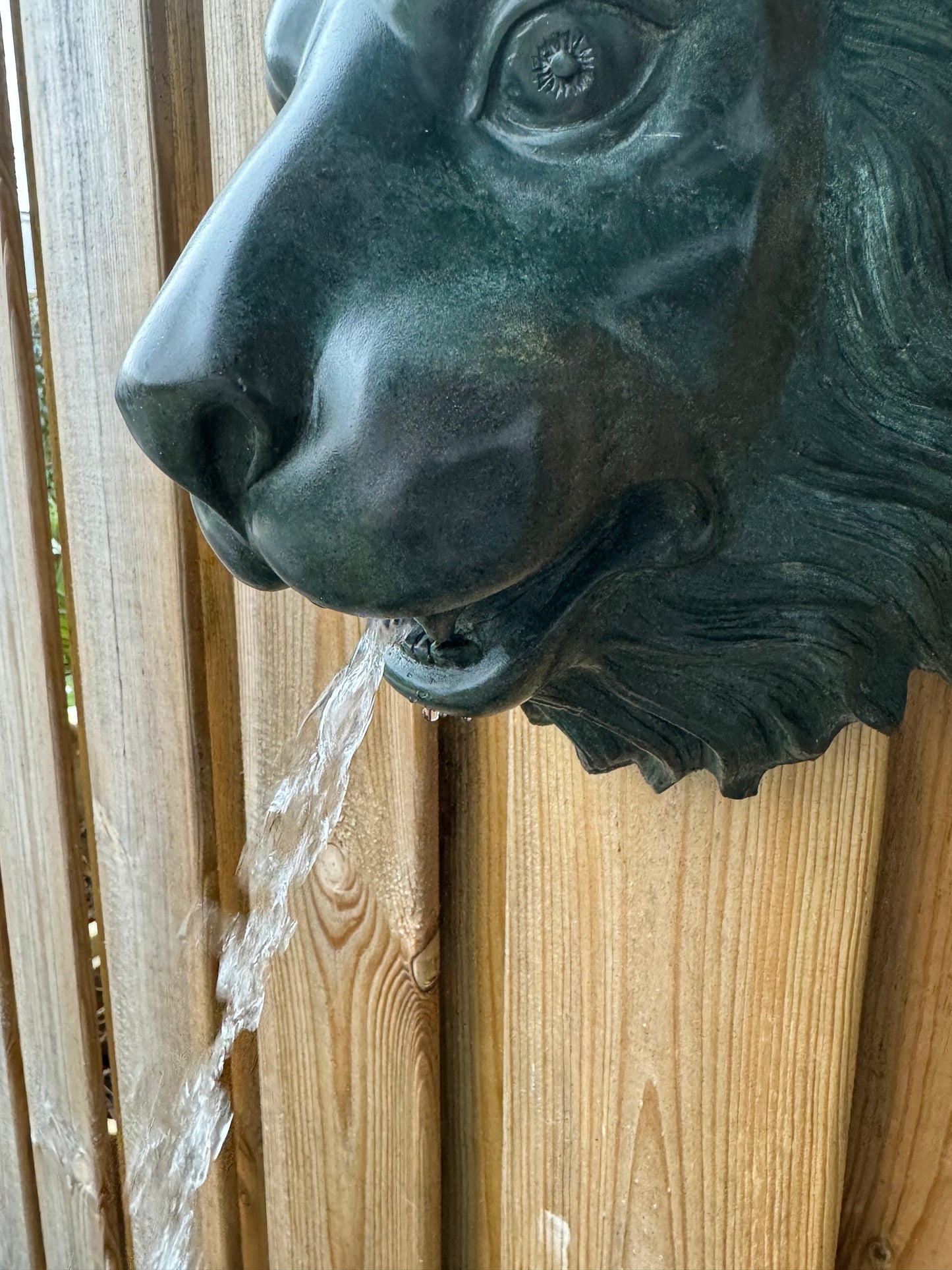 Bronze Lion Head Fountain