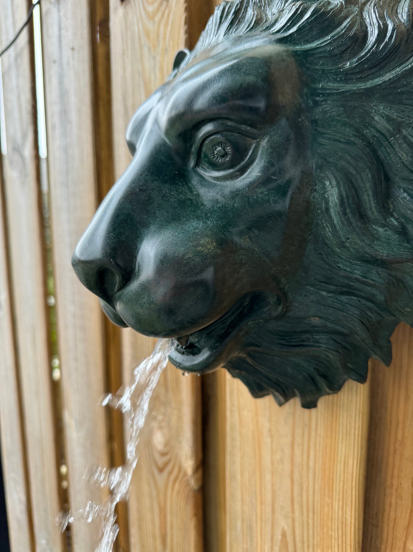 Bronze Lion Head Fountain