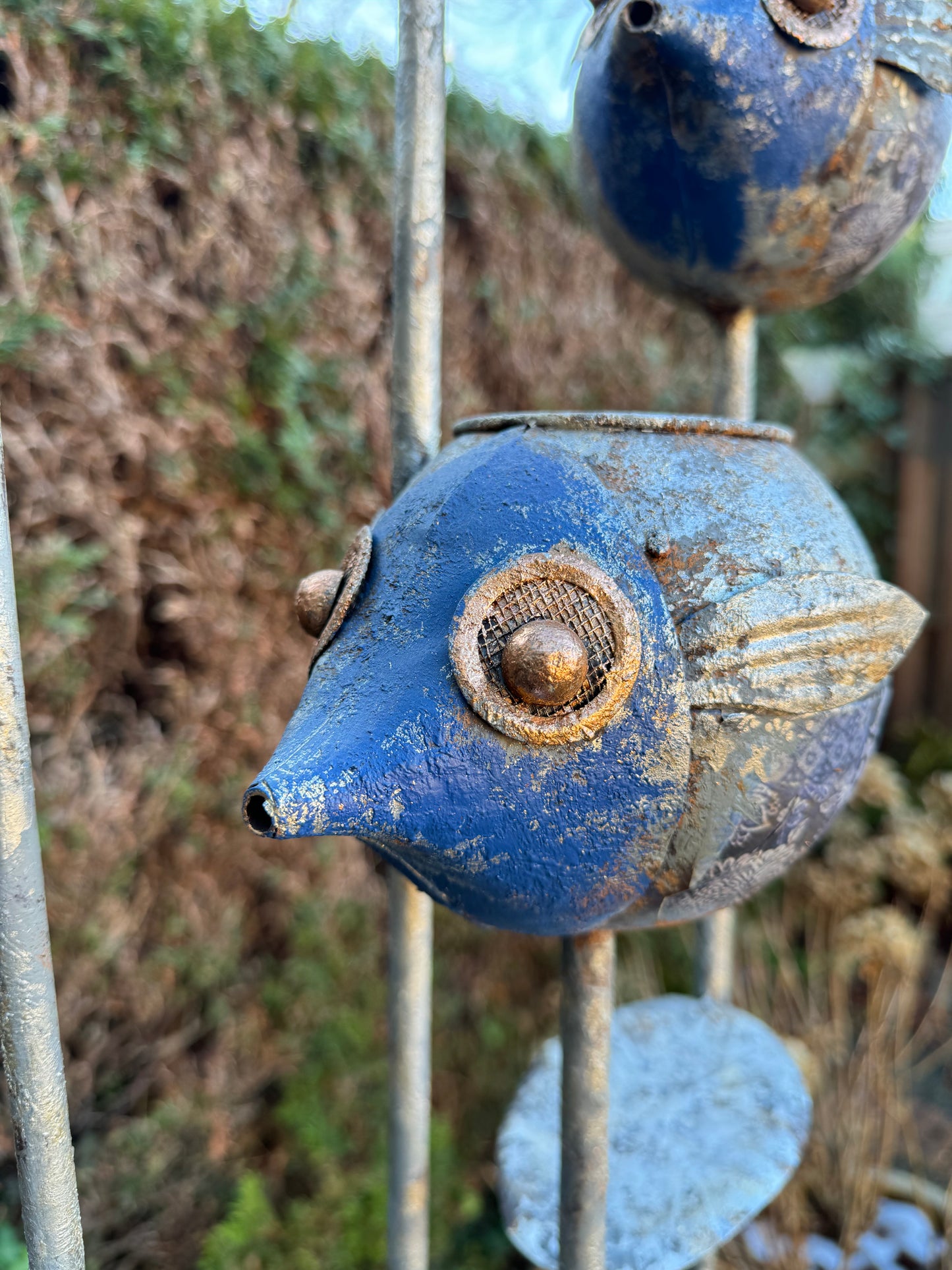 Metal Fish Fountain - Including Pump - Garden Decoration