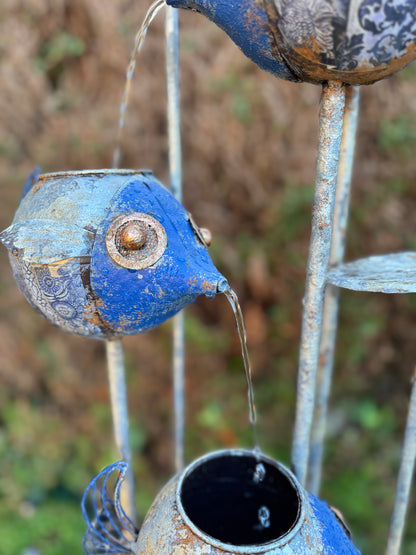 Metal Fish Fountain - Including Pump - Garden Decoration