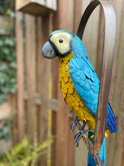 Metal parrot on swing - 28x16x95cm - 1Kg