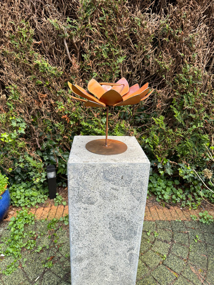 Flor de Ferrugem - Flor porta-vela - 25x25x25cm - 1Kg